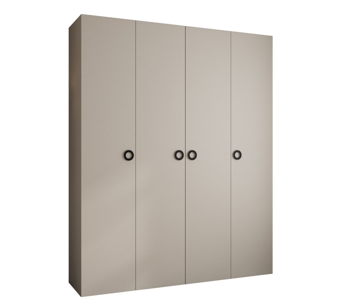 Szafa czterodrzwiowa Como 1 200 gł.50 kaszmir+czarny