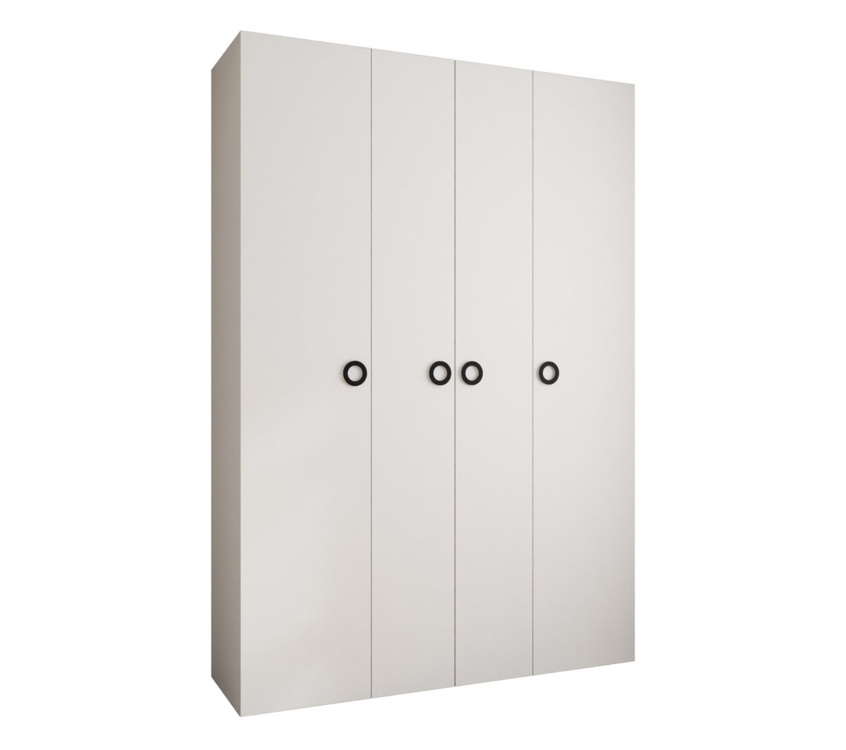 Szafa czterodrzwiowa Como 1 170 gł.50 biały+czarny