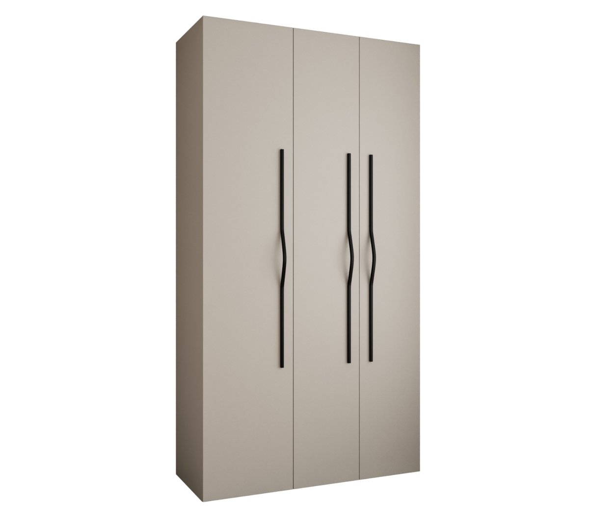 Szafa trzydrzwiowa Como 2 130 gł.40 kaszmir+czarny