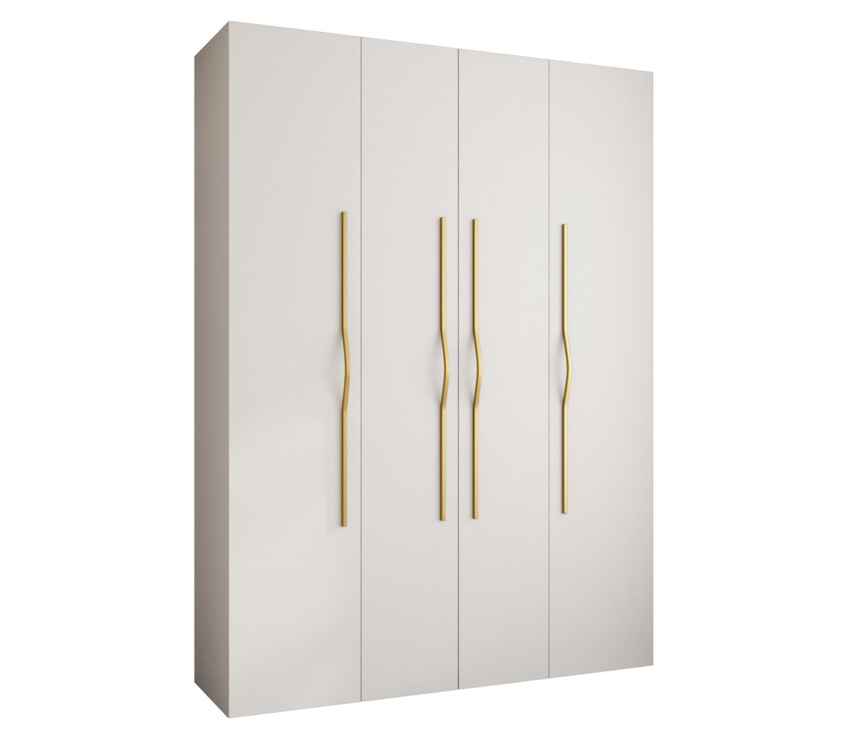 Szafa czterodrzwiowa Como 2 180 gł.40 biały+złoty