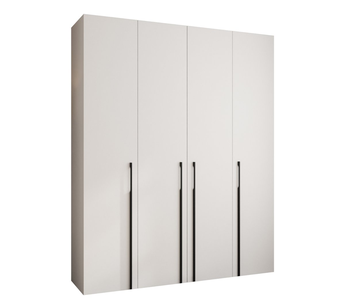 Szafa czterodrzwiowa Como 3 200 gł.40 biały+czarny