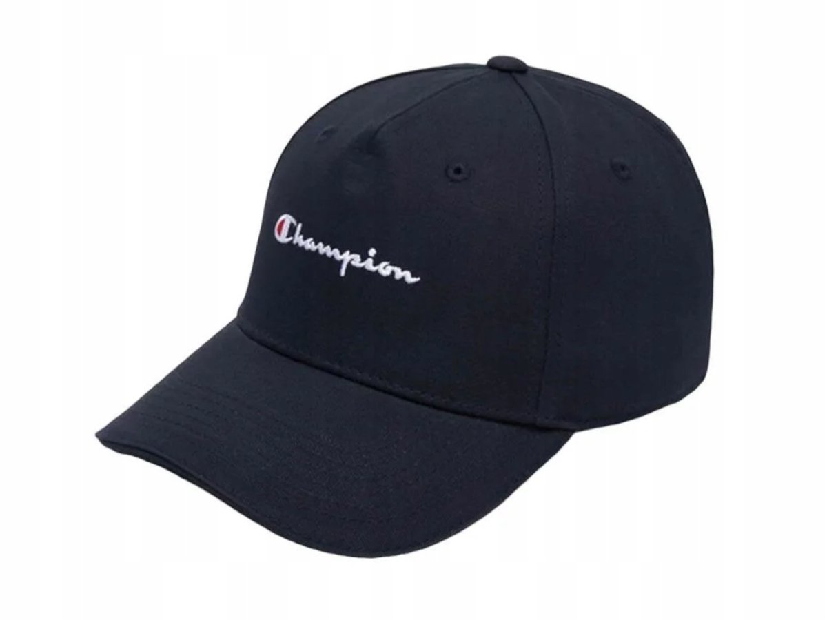 Czapka Męska Z Daszkiem 802410-Kk001 Bawełniana Sportowa Czarna Na Rzep