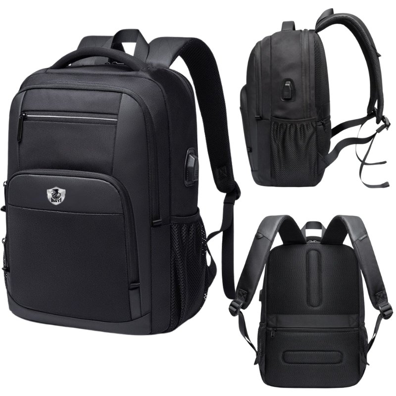 Plecak Szkolny Młodzieżowy Na Laptopa Wodooporny Wielokomorowy Usb Miejski