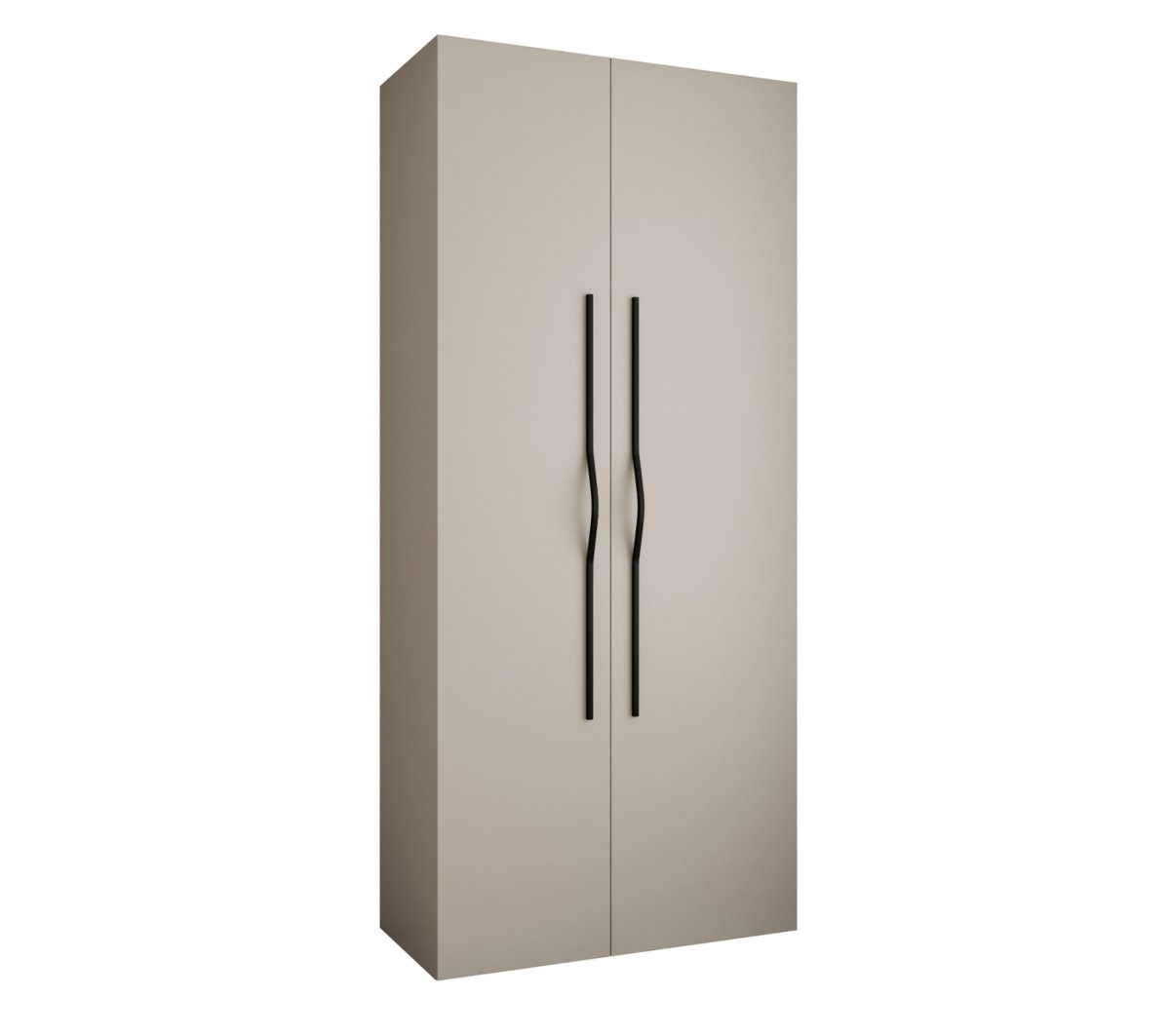 Szafa dwudrzwiowa Como 2 110 gł.40 kaszmir+czarny