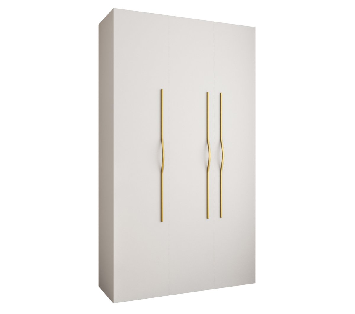 Szafa trzydrzwiowa Como 2 140 gł.40 biały+złoty