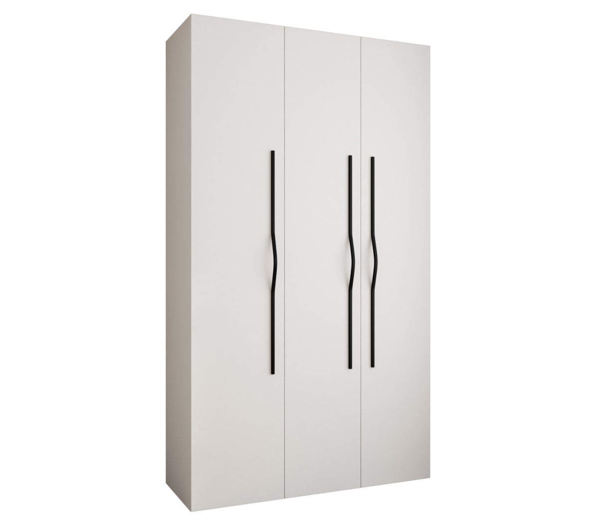 Szafa trzydrzwiowa Como 2 140 gł.40 biały+czarny