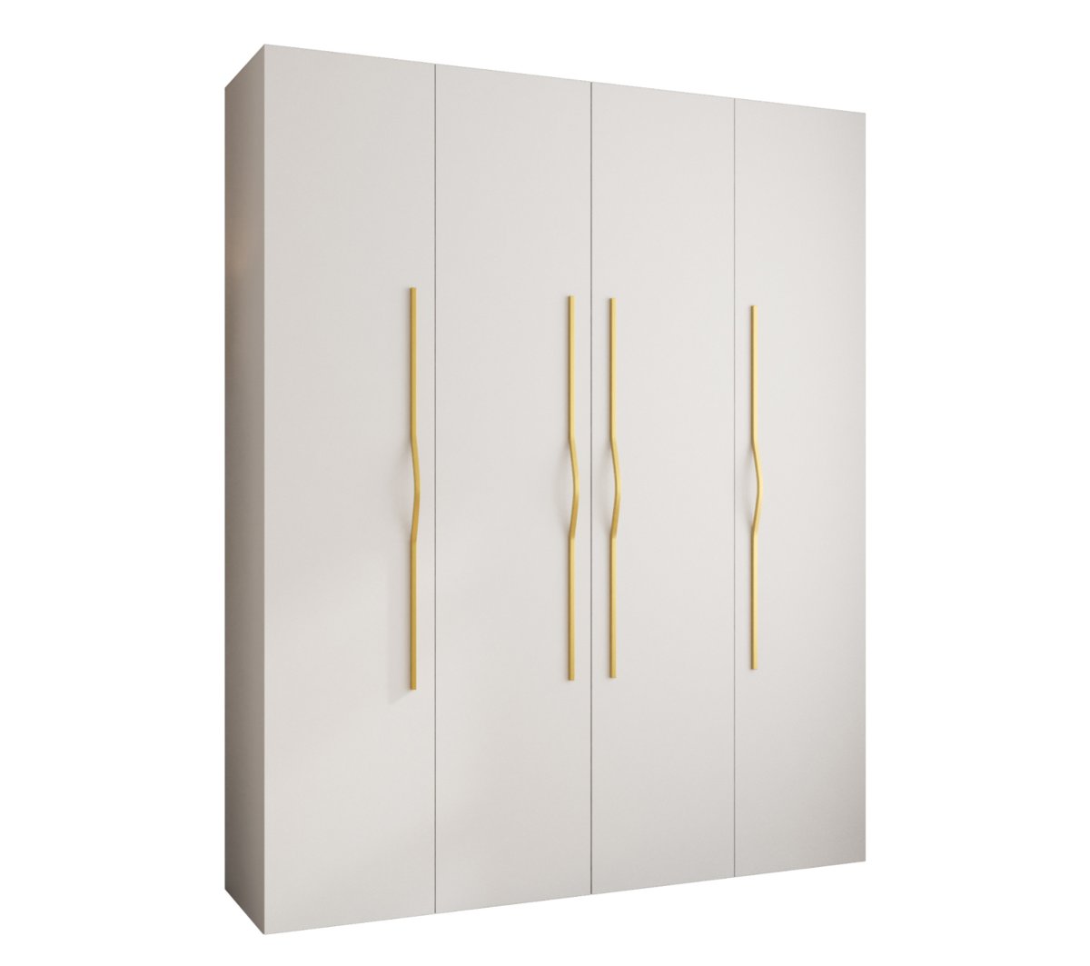 Szafa czterodrzwiowa Como 2 200 gł.40 biały+złoty