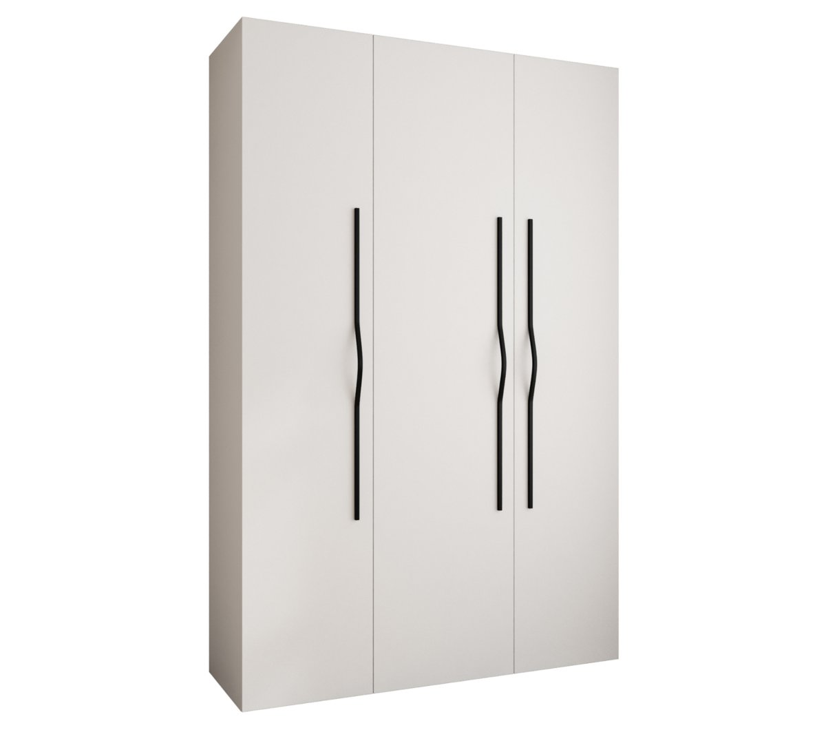 Szafa trzydrzwiowa Como 2 160 gł.50 biały+czarny