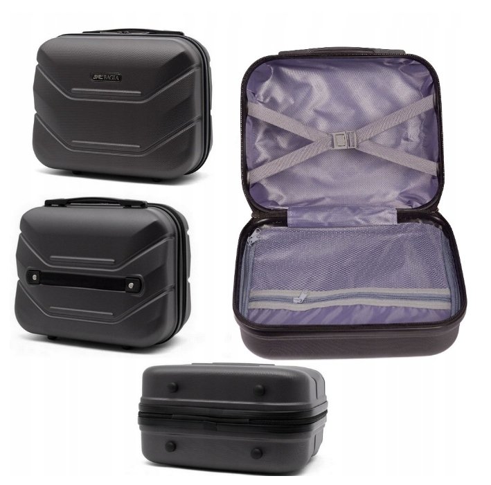 KUFEREK PODRÓŻNY KUFER KOSMETYCZKA TWARDY DUŻY EXCLUSIVE POJEMNY XXL 15L