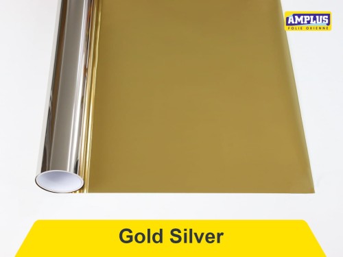 Złota Folia okienna przeciwsłoneczna wewnętrzna Silver
