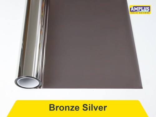 Brązowa Folia okienna przeciwsłoneczna wewnętrzna Silver