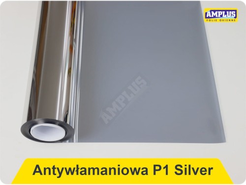 Folia antywłamaniowa okienna ochronna wewnętrzna Silver klasy P1