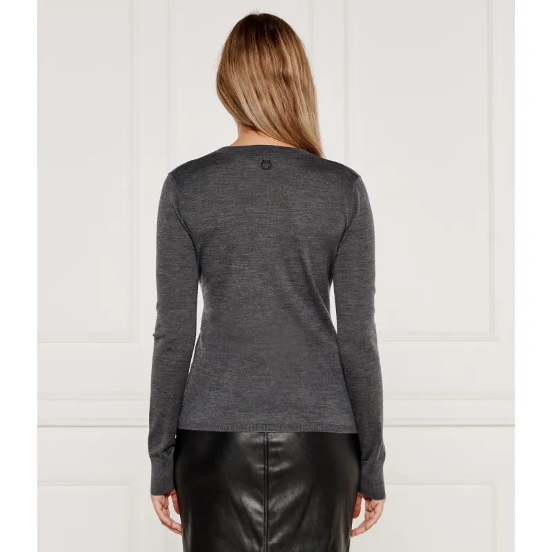 Pinko Wełniany kardigan | Regular Fit