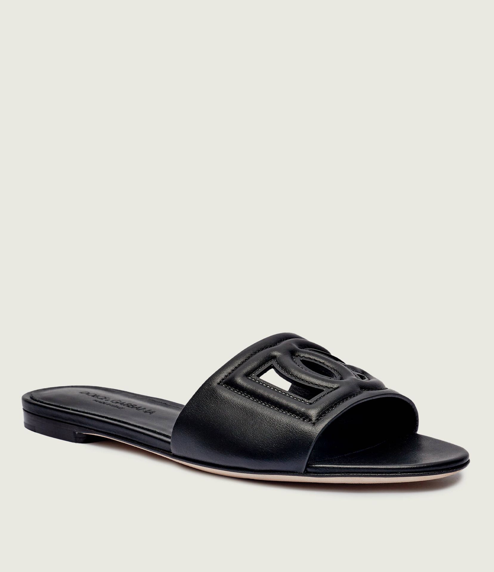 Dolce & Gabbana Skórzane klapki