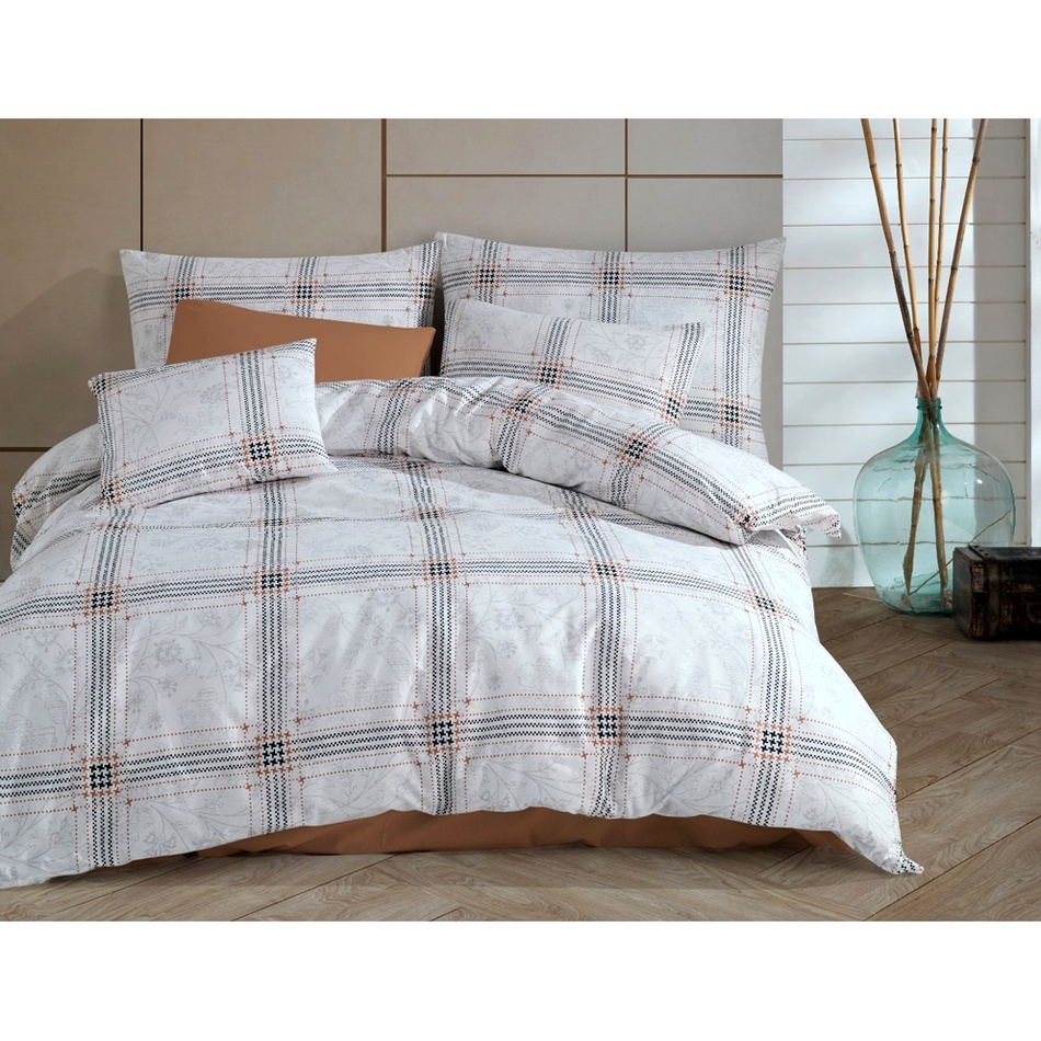 BedTex Pościel bawełniana Quatre biała, 220 x 200cm, 2 szt. 70 x 90 cm, 220 x 200 cm, 2 szt. 70 x 90 cm