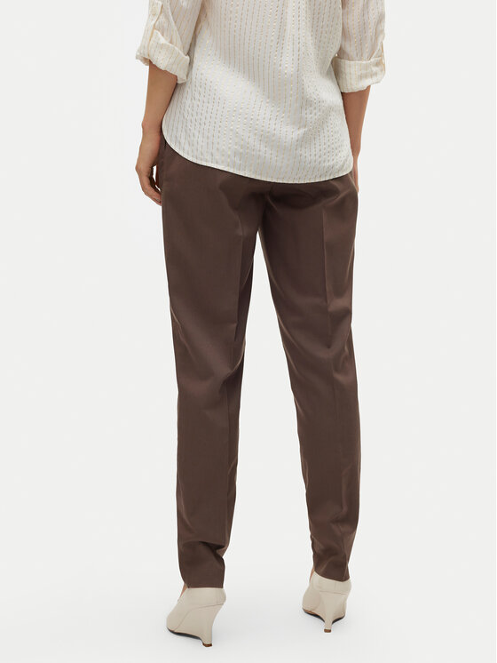 Vero Moda Chinosy Nila 10320940 Brązowy Tapered Fit
