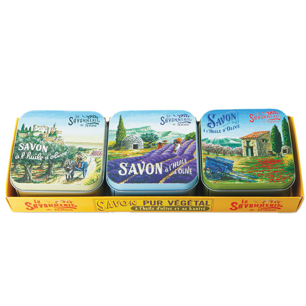 La Savonnerie De Nyons Provence 2 Lawenda Zestaw Mydeł 300 g