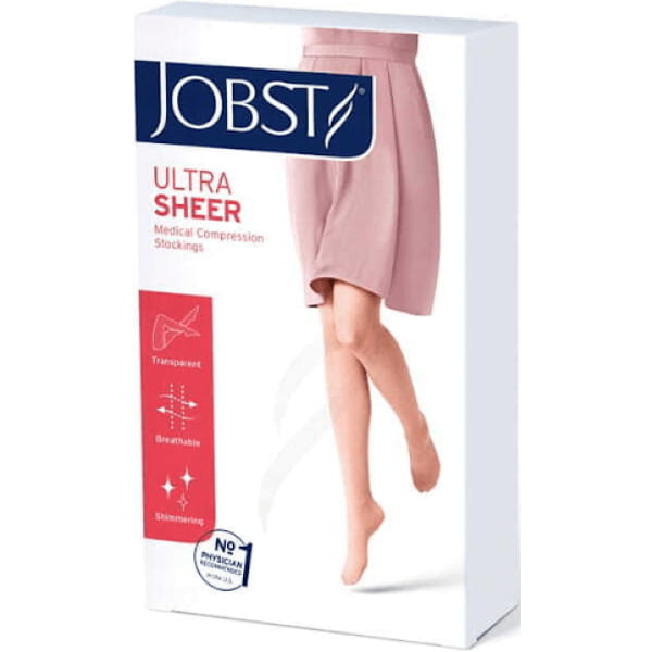 JOBST Ultra Sheer, podkolanówki CCL1, naturalne, rozmiar 1, 1 para