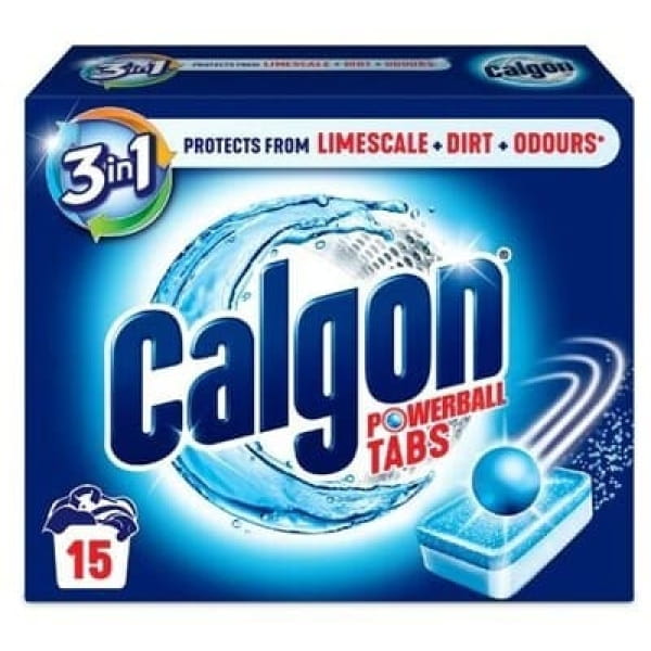 Calgon Powerball Tabs 3w1, tabletki odkamieniające do pralki, 15 szt.