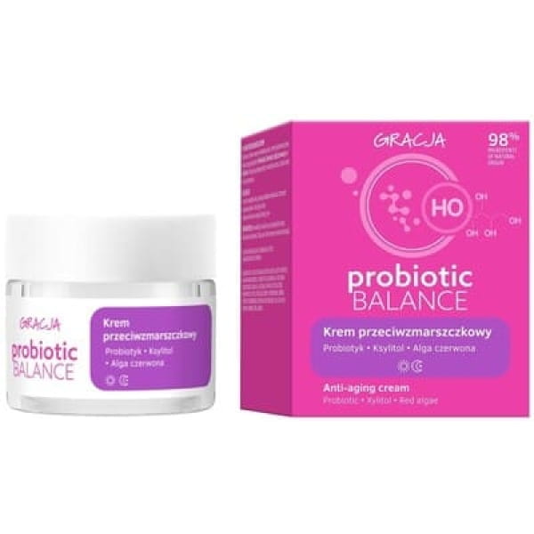 Gracja Probiotic Balance, krem przeciwzmarszczkowy na dzień i na noc, 50 ml