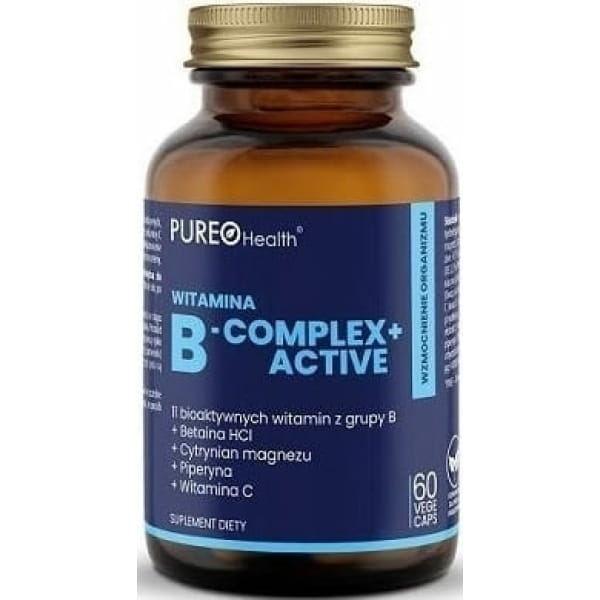 Pureo Health Witamina B-complex+ Active, kapsułki, 60 szt.