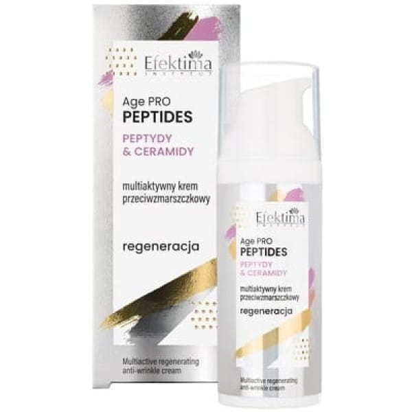 Efektima Age PRO Peptides Regeneracja, multiaktywny krem przeciwzmarszczkowy, Peptydy & Ceramidy, 30 ml