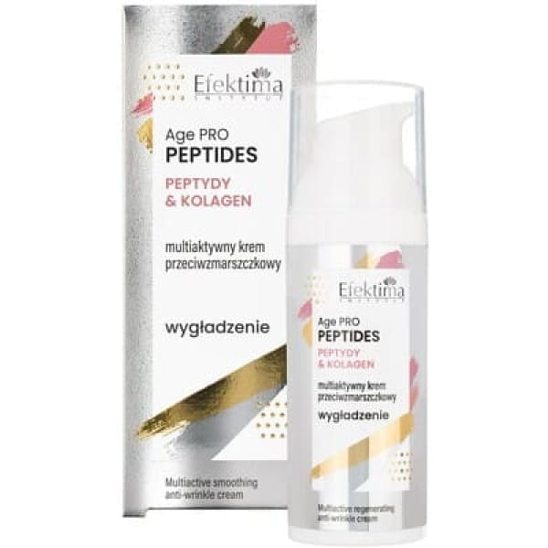 Efektima Age PRO Peptides Wygładzenie, multiaktywny krem przeciwzmarszczkowy, Peptydy & Kolagen, 30 ml