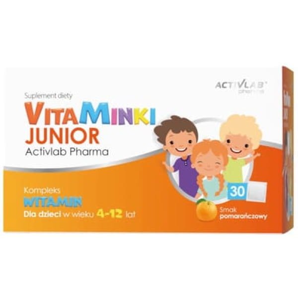 ActivLab Pharma VitaMinki Junior, smak pomarańczowy, saszetki, 30 szt.