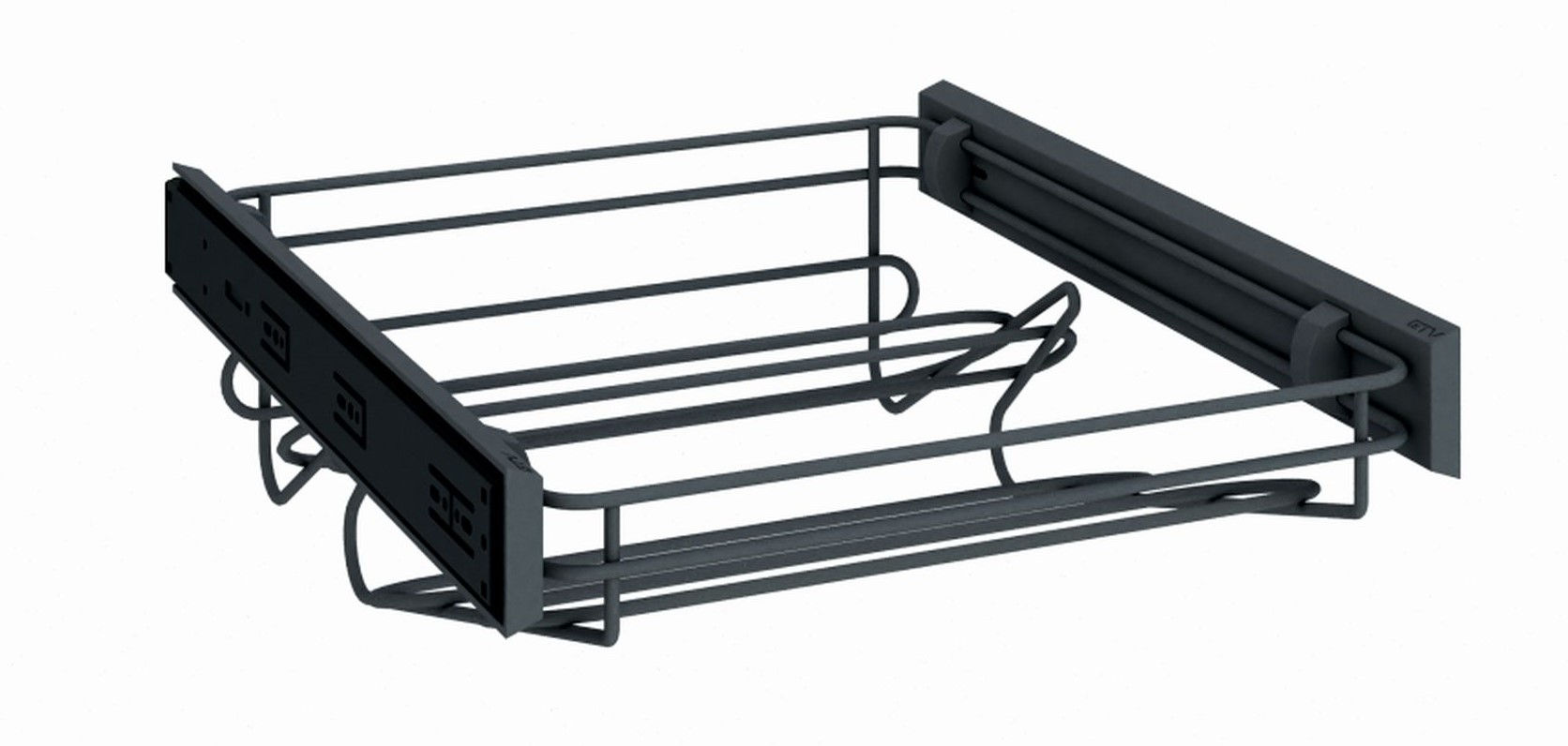 Półka Na Buty Wąska Vesti Typ 42 Antracyt Pełny Wysuw