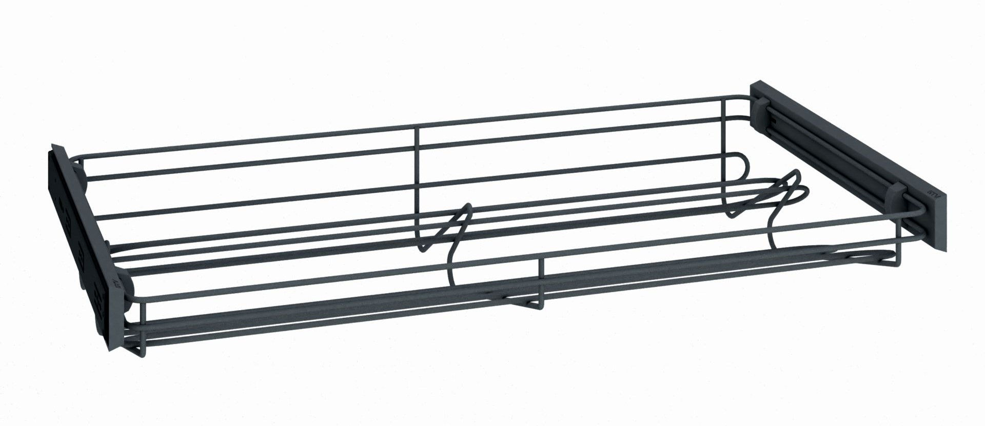 Półka Na Buty Szeroka Vesti Typ 43 Antracyt Pełny Wysuw