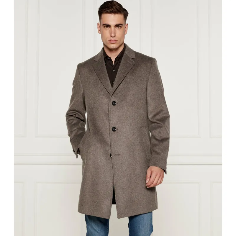 BOSS BLACK Wełniane płaszcz H-Jared-244 | z dodatkiem kaszmiru