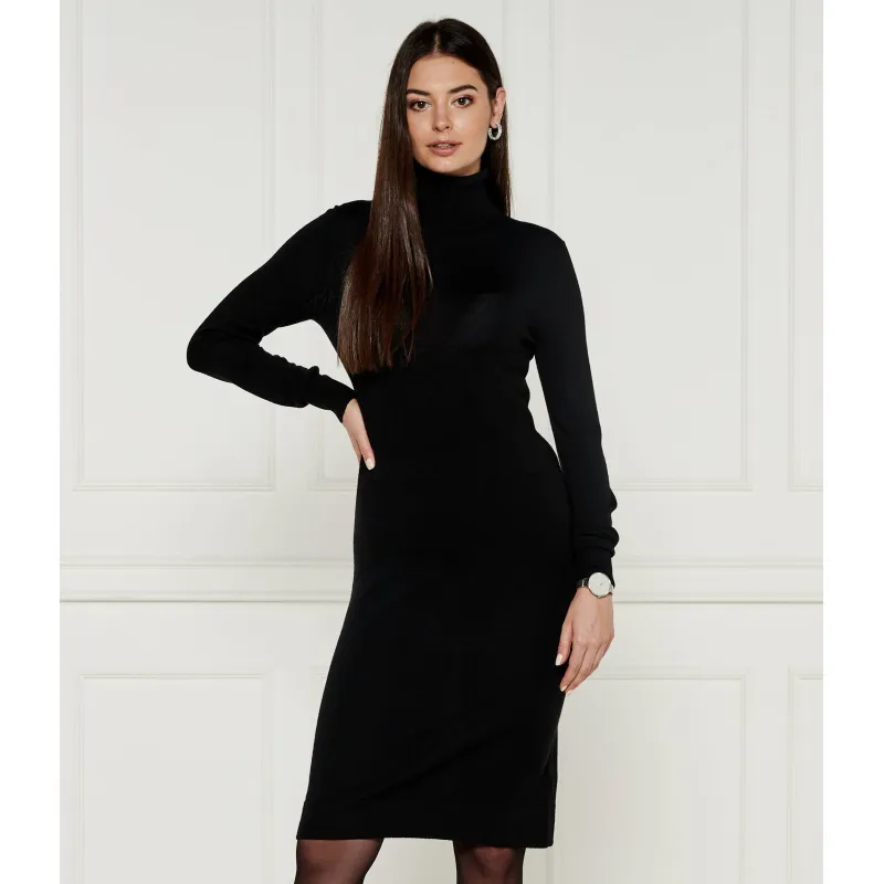 Calvin Klein Wełniana sukienka MERINO