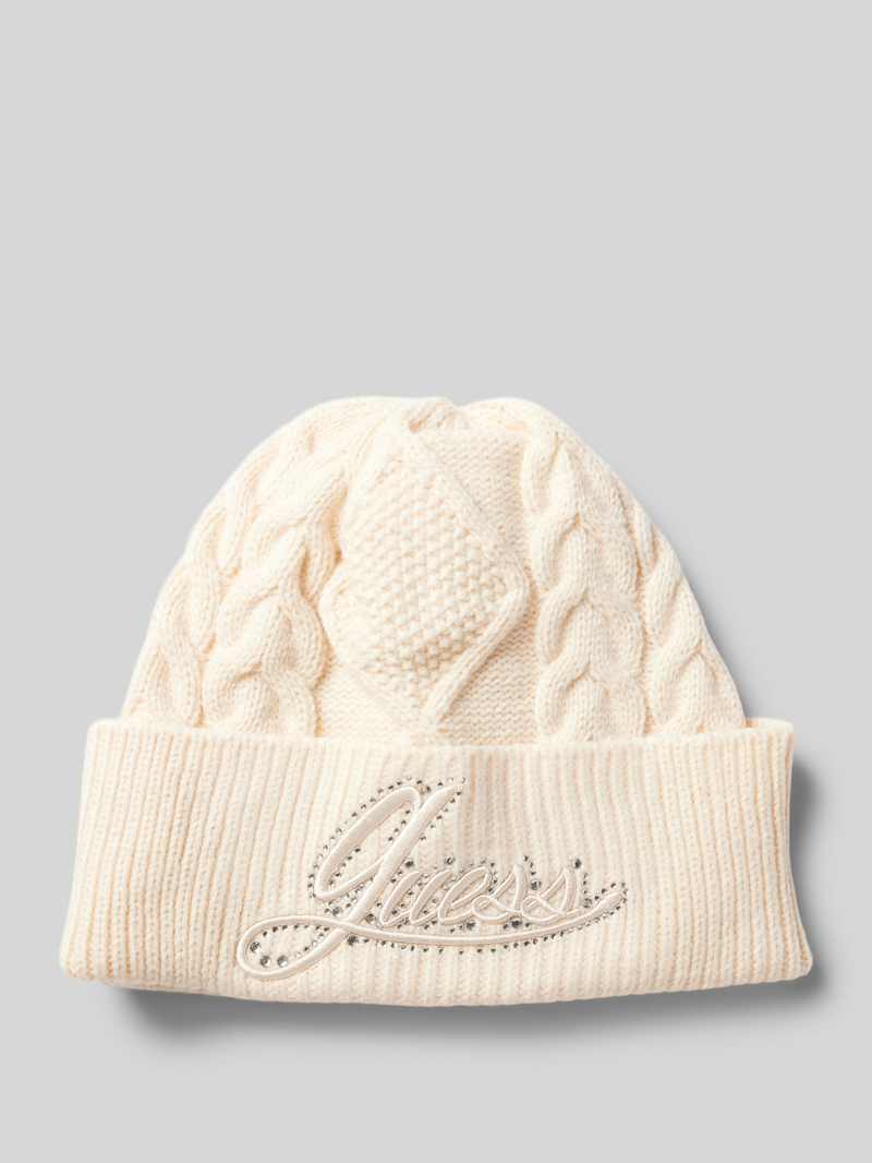 Czapka beanie z wyhaftowanym logo model ‘ROSELYN’
