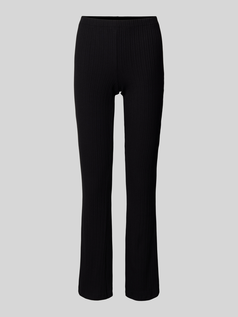 Legginsy o rozkloszowanym kroju z efektem prążkowania model ‘LORRY’