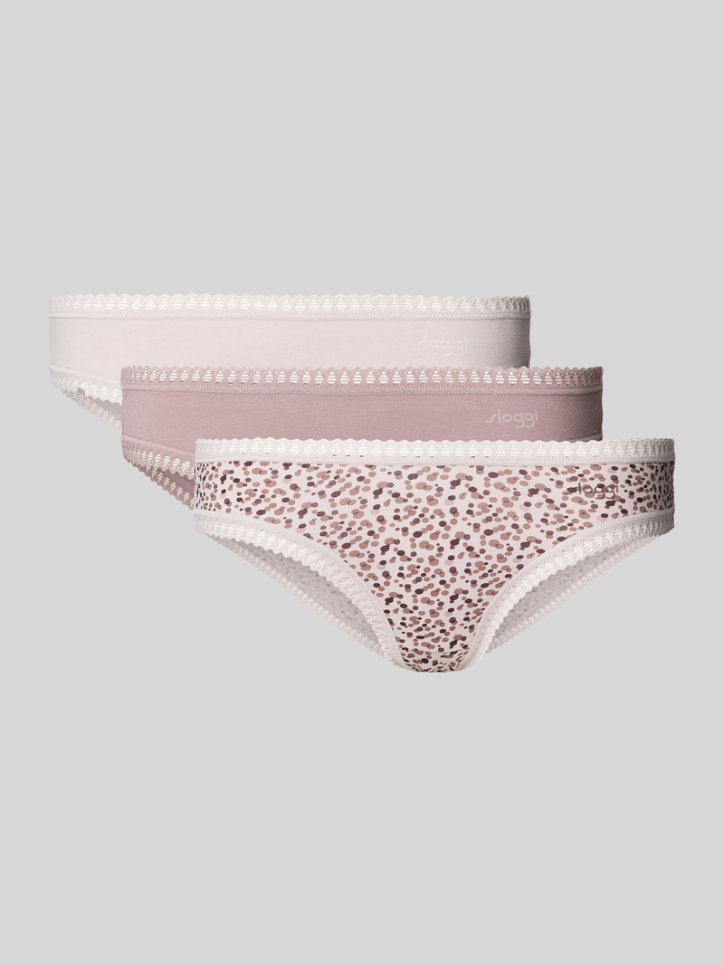 Figi z koronką szydełkową w zestawie 3 szt. model ‘GO Crush’