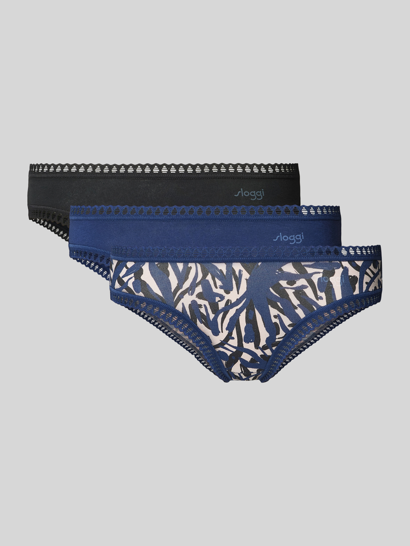 Figi z koronką szydełkową w zestawie 3 szt. model ‘GO Crush’