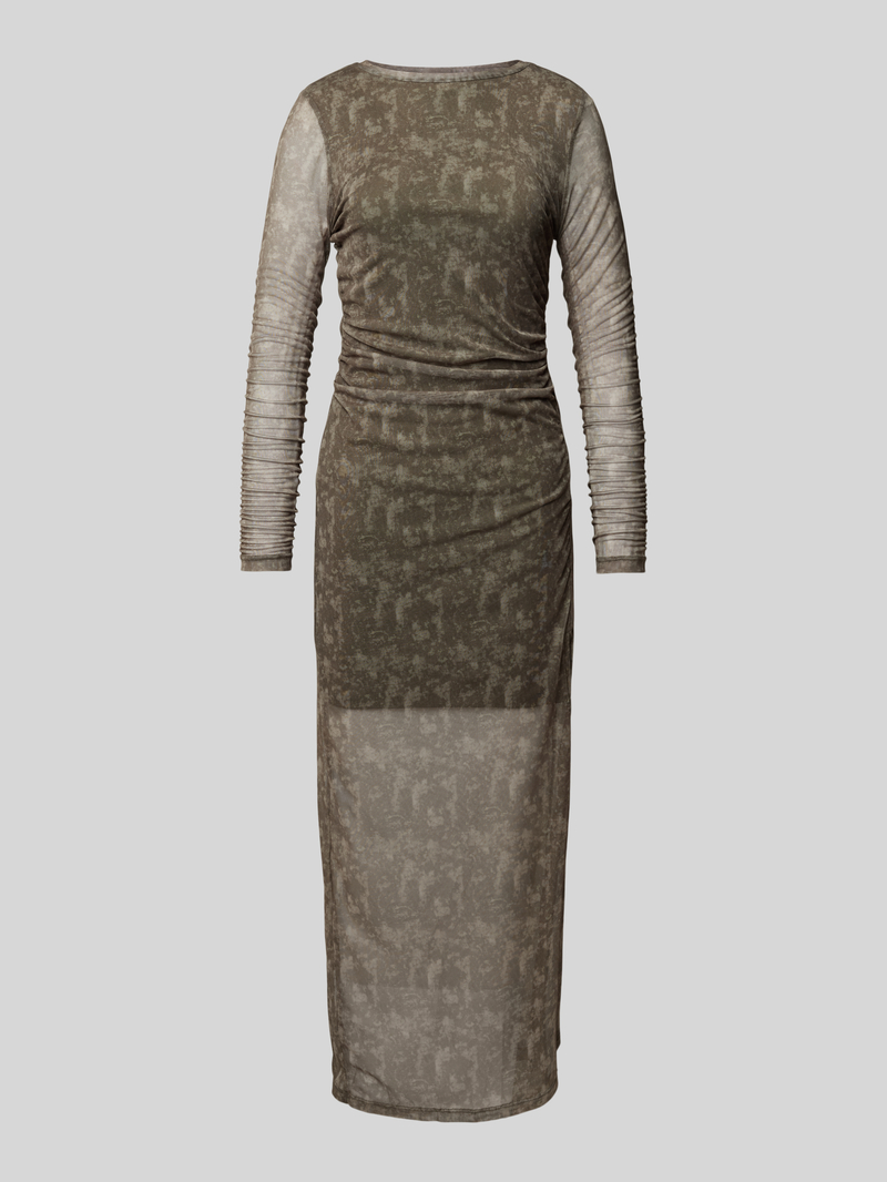 Długa sukienka z marszczeniami model ‘JUDITH’