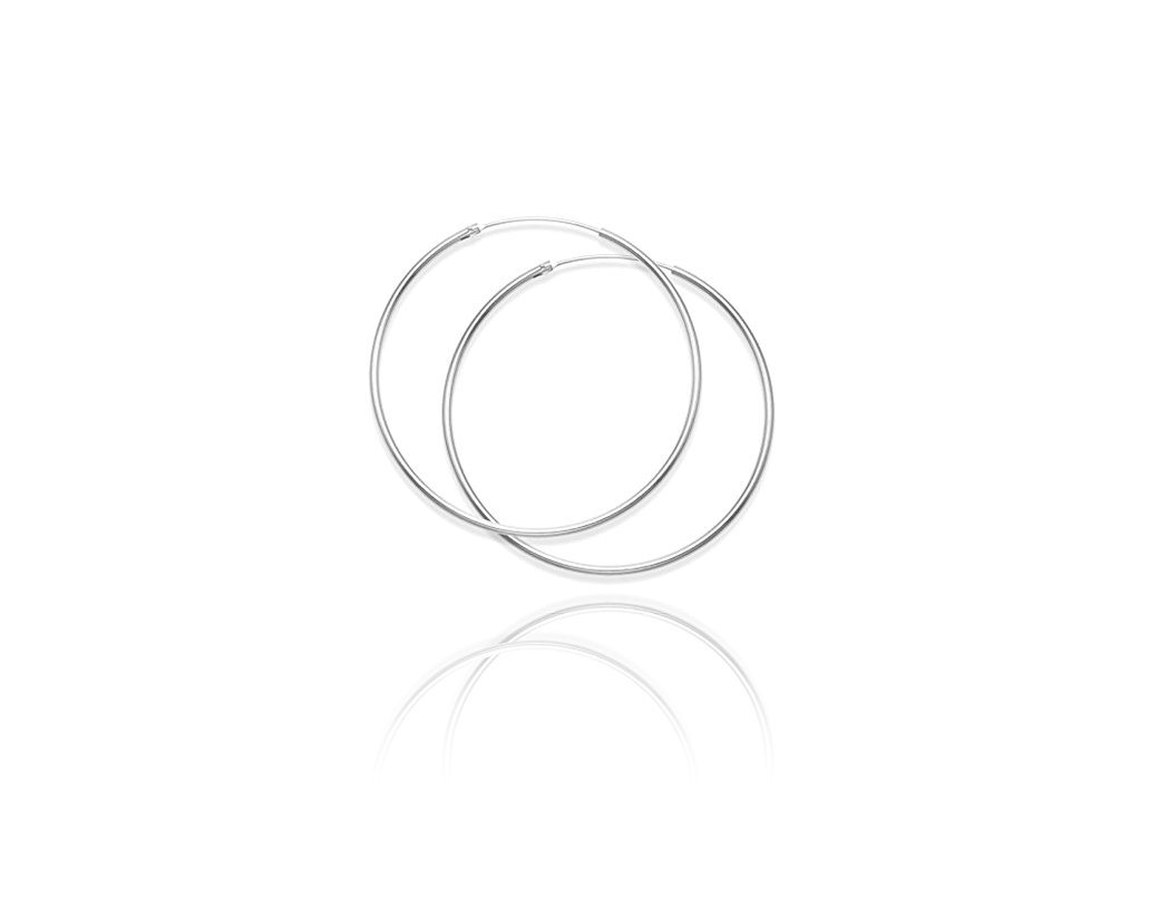 Srebrne Kolczyki Klasyczne Kółka 11Mm Srebro 925