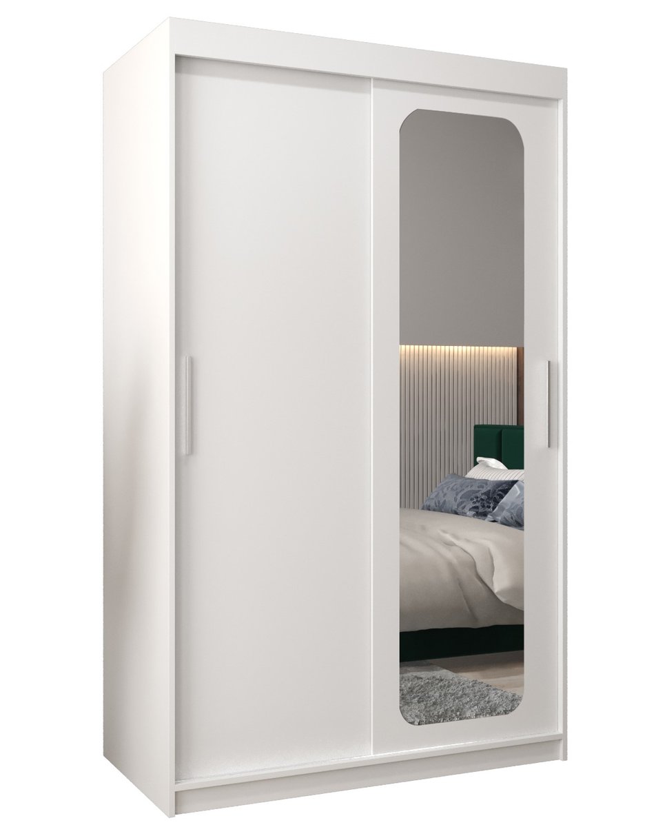 Szafa przesuwna Garderoba PROMO T2 120 gł. 62 biały/biały