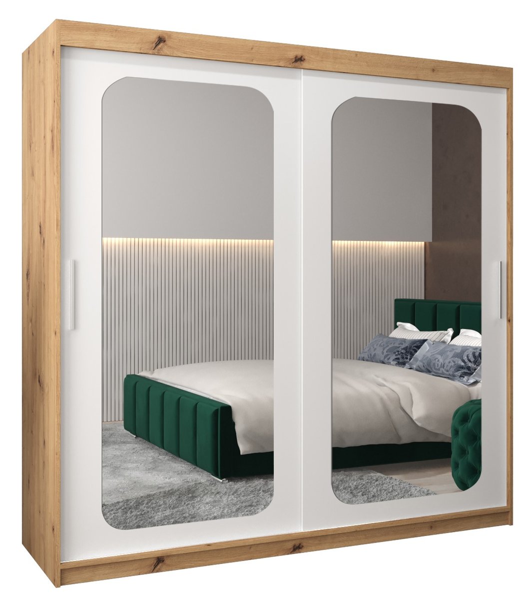 Szafa przesuwna Garderoba PROMO T3 200 gł. 62 artisan/biały