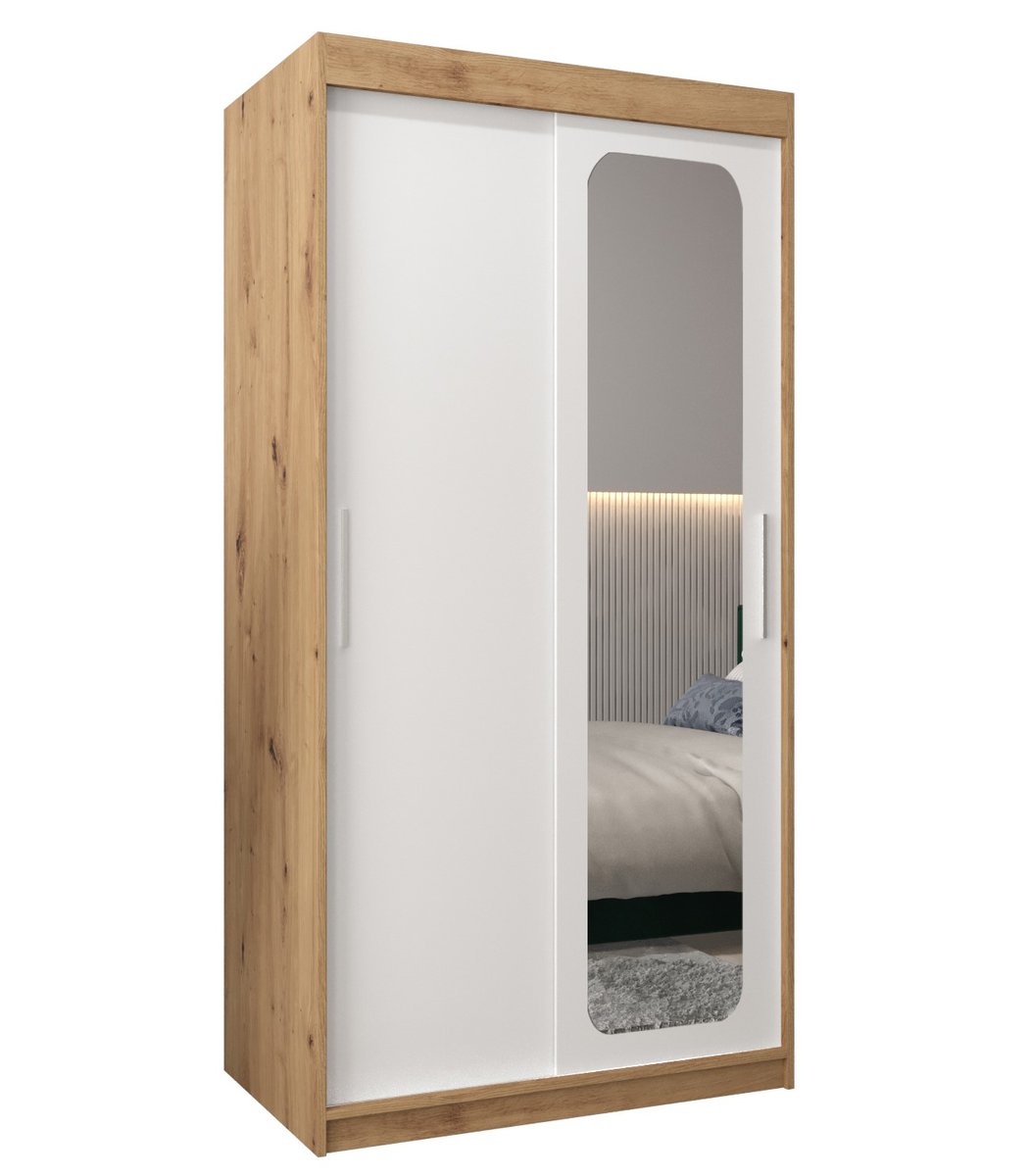 Szafa przesuwna Garderoba PROMO T2 100 gł. 62 artisan/biały