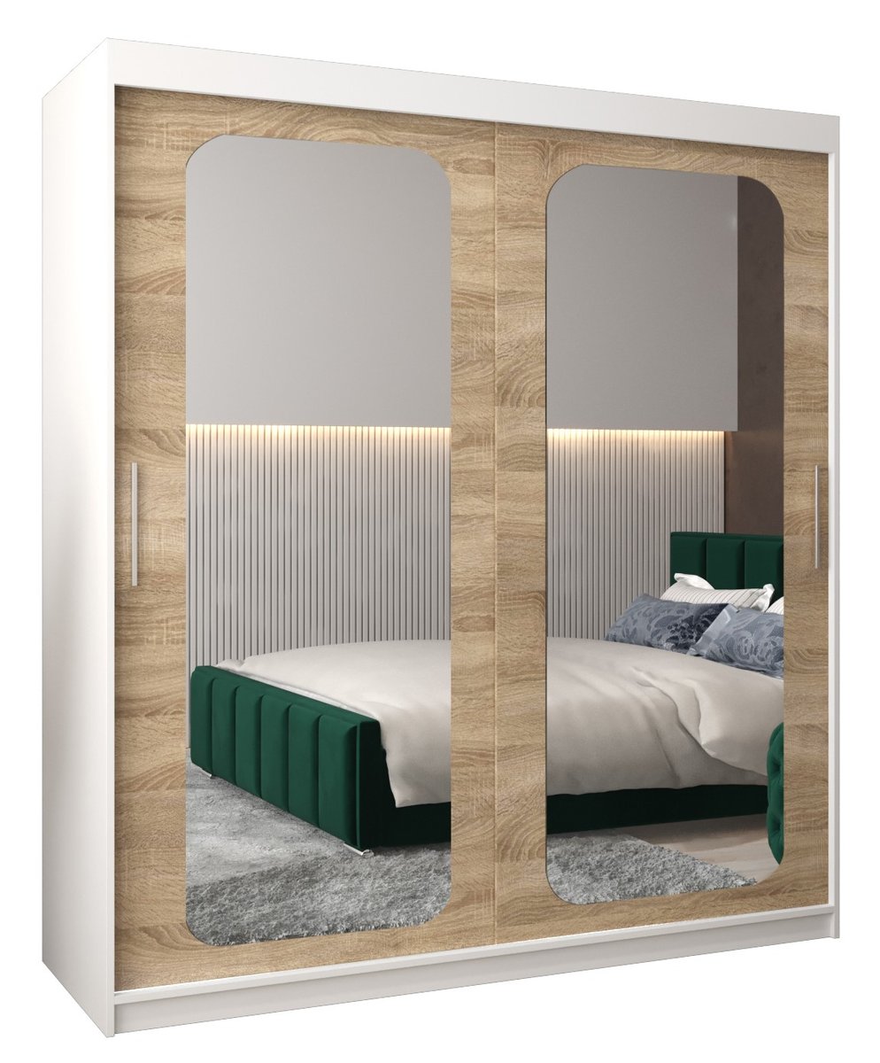 Szafa przesuwna Garderoba PROMO T3 180 gł. 62 biały/sonoma