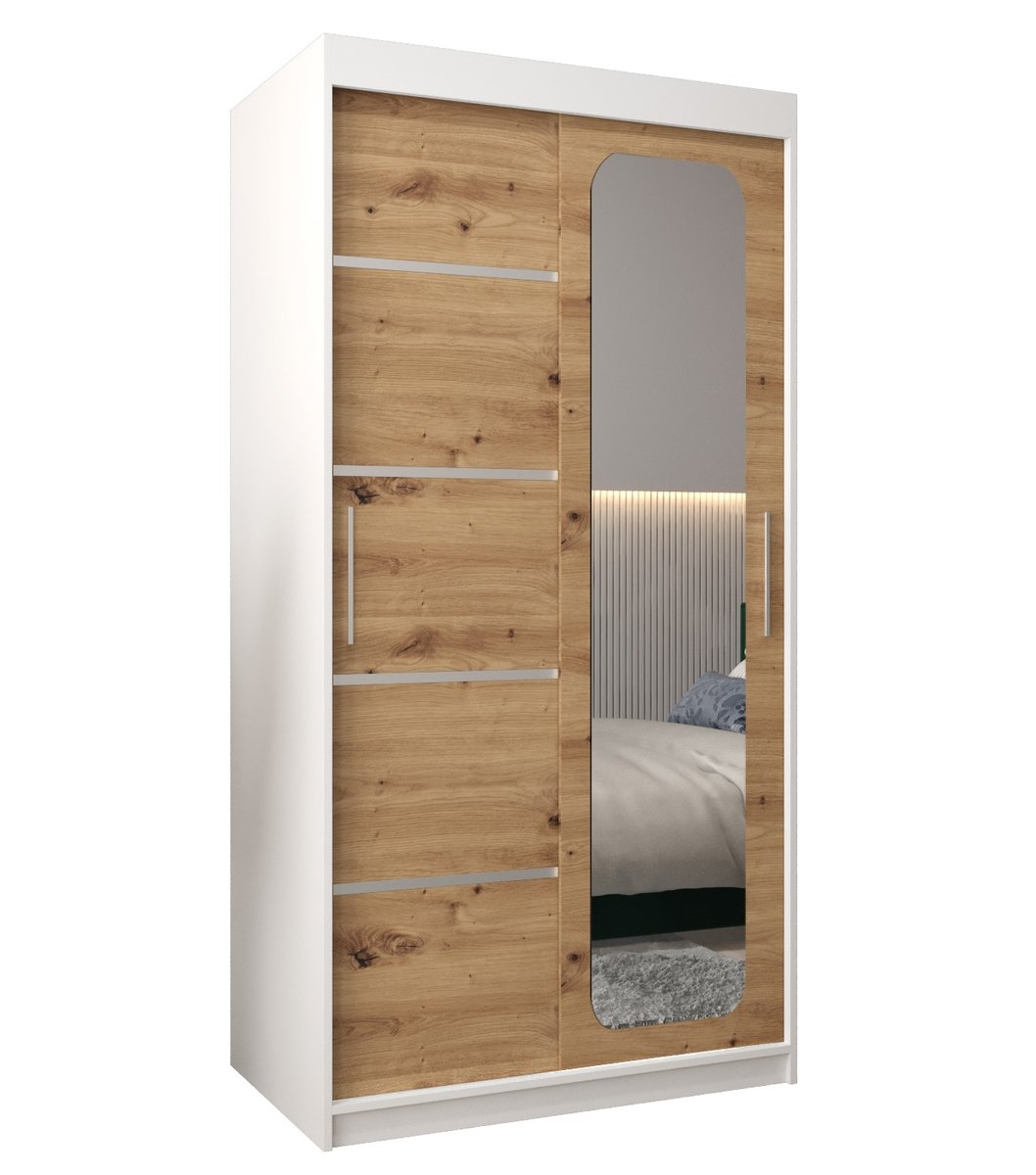 Szafa przesuwna Garderoba PROMO V2 100 gł. 62 biały/artisan