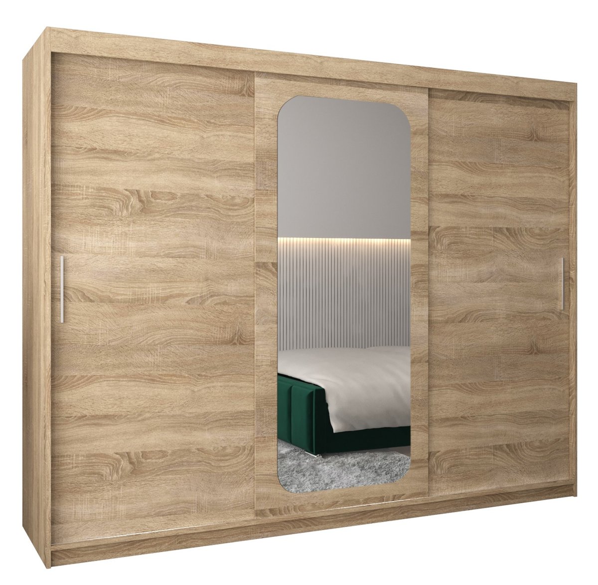 Szafa przesuwna Garderoba PROMO T2 250 gł. 62 sonoma/sonoma