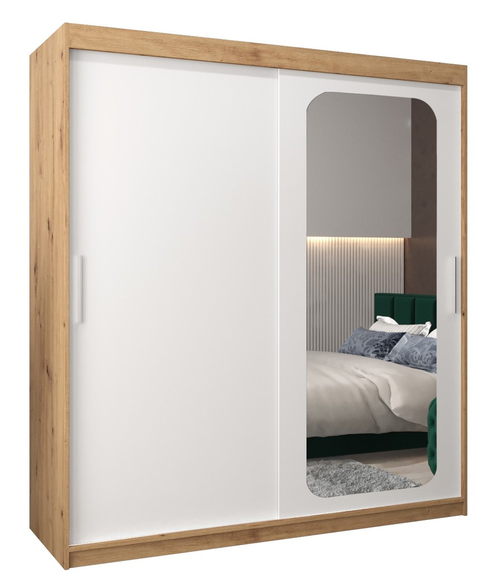 Szafa przesuwna Garderoba PROMO T2 180 gł. 62 artisan/biały