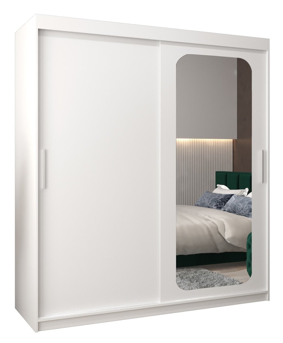 Szafa przesuwna Garderoba PROMO T2 180 gł. 62 biały/biały