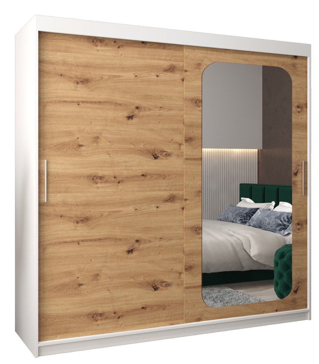 Szafa przesuwna Garderoba PROMO T2 200 gł. 62 biały/artisan