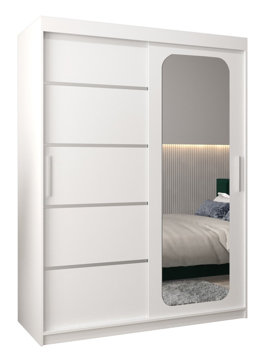 Szafa przesuwna Garderoba PROMO V2 150 gł. 62 biały/biały