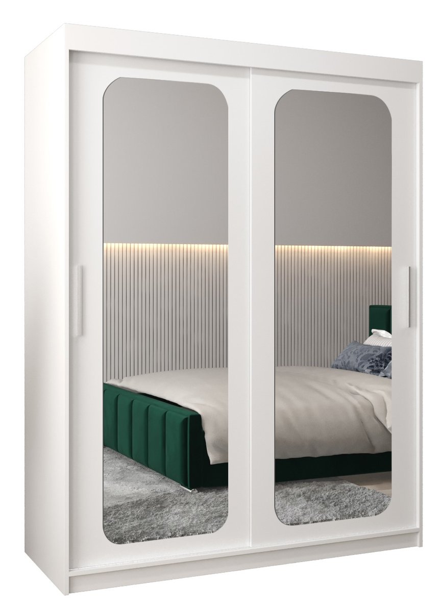 Szafa przesuwna Garderoba PROMO T3 150 gł. 62 biały/biały