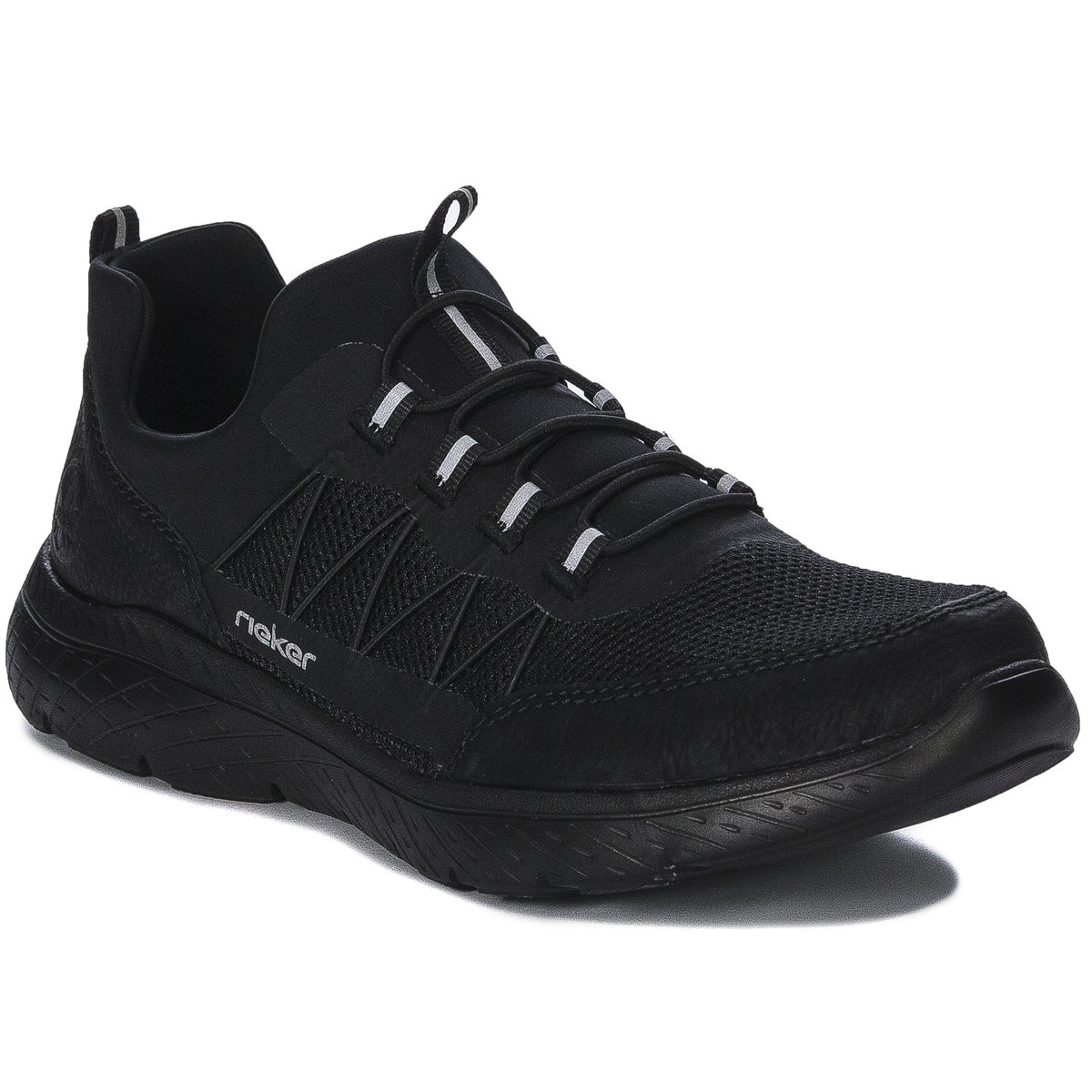 Rieker Sneakersy półbuty damskie Czarne-37
